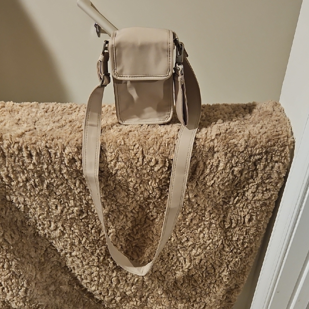 ZARA Light Beige Crossbody Phone Bag